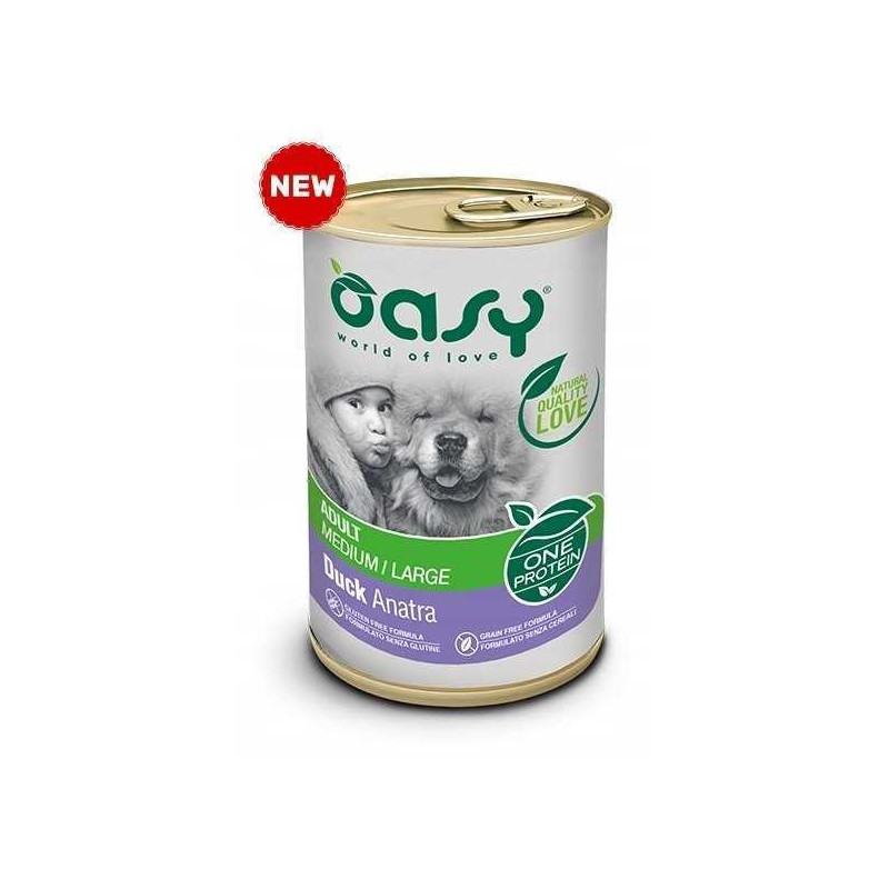 OASY One Protein Adult Medium / Large Duck - wet dog food - 400