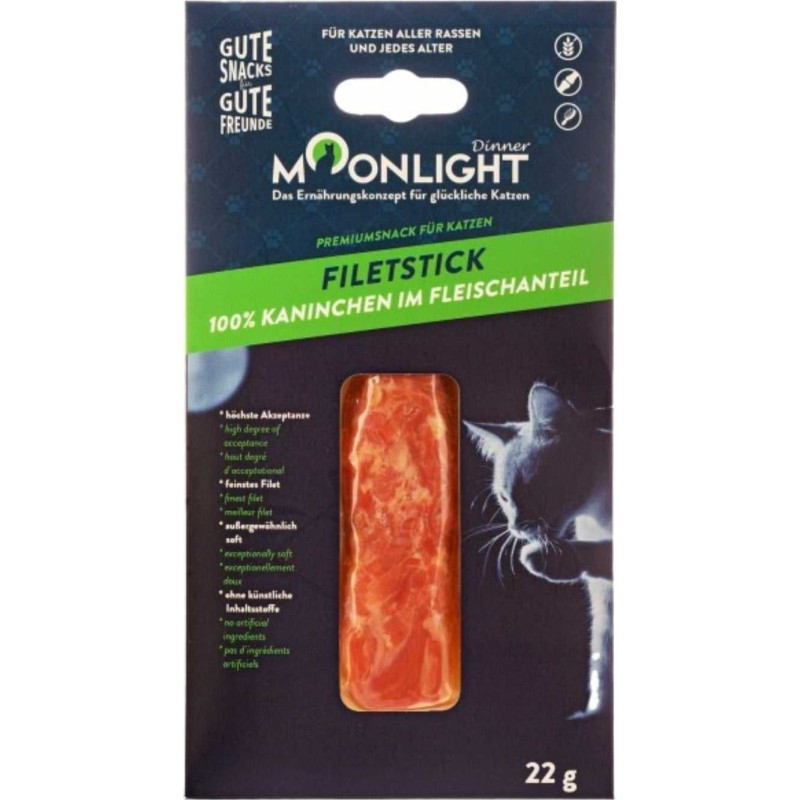 Moonlight MOONLIGHT Dinner Rabbit Fillet - treat for cats - 22g