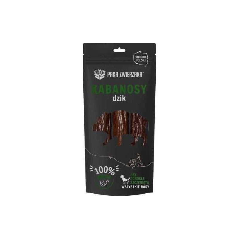PAKA ZWIERZAKA PAKA ZWIERZAKA Sausages Wild boar - dog treat - 80g