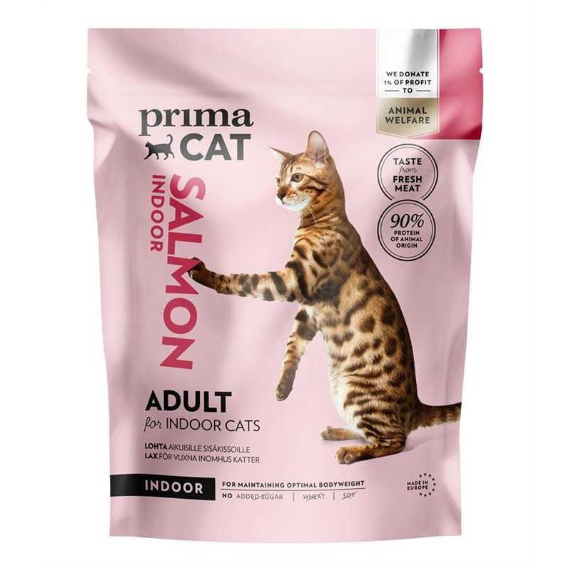 PRIMA CAT FOOD SALMON FOR INDOOR ADULT 1.4KG