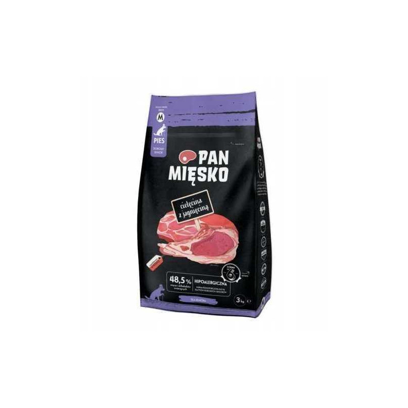 PAN MIĘSKO Pan Mięsko Veal and lamb dry dog food crisps