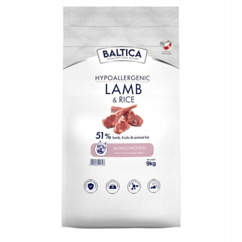 BALTICA Nutraceutic Lamb with rice Small breed Mono - dry dog