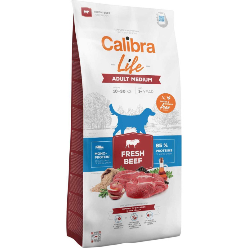 Calibra CALIBRA DOG life adult medium fresh beef 12kg