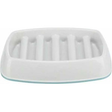 TRIXIE Trixie Slow Feeding, bowl, for cat, gray, plastic / TPR, 0.25 l / 21 ×