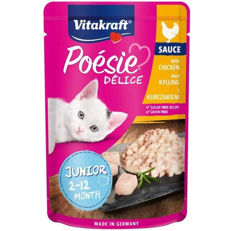Vitakraft Poesie Junior Delice Sauce Chicken 85g
