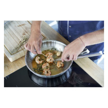 Zwilling Pro - Apvali - Universali keptuvė - 300°C - Nerūdijančio plieno - Keraminė - Dujinė