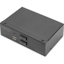 KVM jungiklis, 2 prievadai, 4K 60Hz, 2xDisplayPort IN, 1xDisplayPort OUT, 2xUSB, 2xAudio INOUT KVM jungiklis, 2 prievadai, 4K 60Hz, 2xDisplayPort IN, 1xDisplayPort OUT, 2xUSB, 2xAudio INOUT