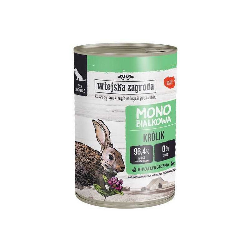 wiejska zagroda Wiejska Zagroda Wet dog food Monoprotein Rabbit (adult)