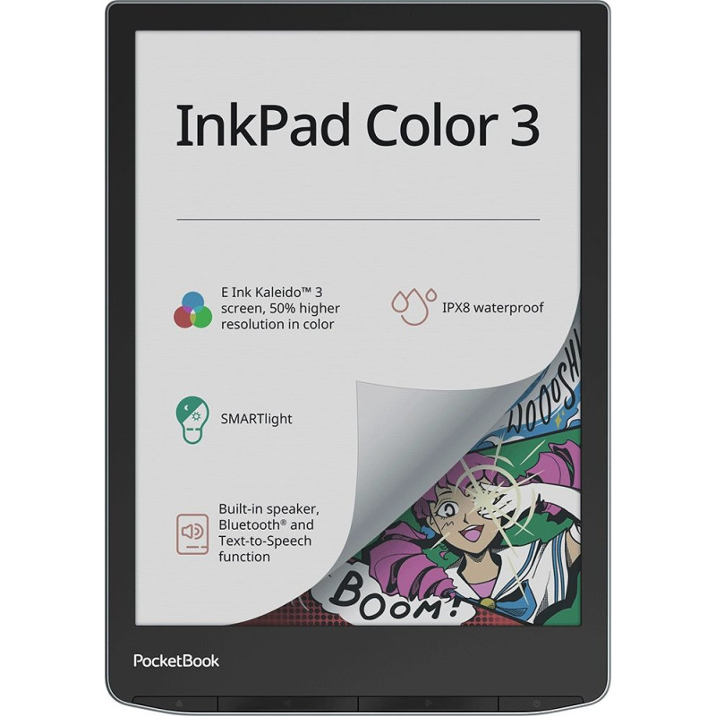 PocketBook InkPad Color 3 Stormy Sea e-book reader Touchscreen 32 GB Wi-Fi Grey