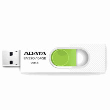 Adata UV320 64GB USB 3.0 USB atmintinė, balta AUV320-64G-RWHGN