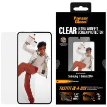 Screen protector PanzerGlass for Samsung Galaxy S26+ U-Wide Fit with FASTFIT IN-A-BOX White