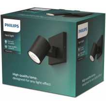 Philips Runner Wall Light Black 1x20W GU10 Black Philips Runner Wall Light Black 1x20W GU10 Black