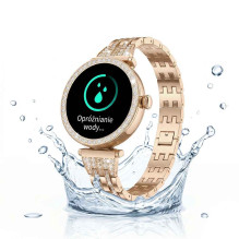 Stelio STSWL102GD LUSSO GEM AI Womens Smartwatch + YES Bracelet, Gold