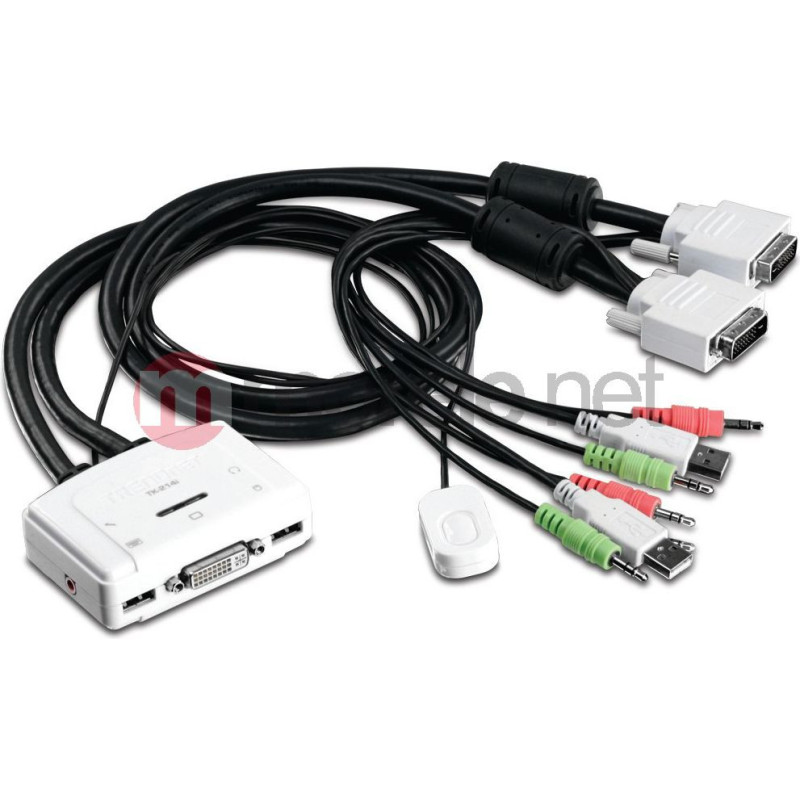 KVM switch TRENDnet 2-PORT DVI AUDIO (TK-214I) - Z010333