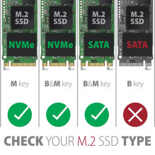 SSD ACC ENCLOSURE M.2 NVME / SATA USB-C EEM2-SB2 AXAGON SSD ACC ENCLOSURE M.2 NVME / SATA USB-C EEM2-SB2 AXAGON