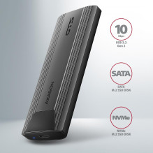 SSD ACC ENCLOSURE M.2 NVME / SATA USB-C EEM2-GTS2 AXAGON SSD ACC ENCLOSURE M.2 NVME / SATA USB-C EEM2-GTS2 AXAGON