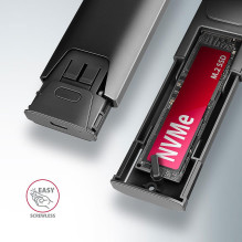 SSD ACC ENCLOSURE M.2 NVME / SATA USB-C EEM2-GTS2 AXAGON SSD ACC ENCLOSURE M.2 NVME / SATA USB-C EEM2-GTS2 AXAGON