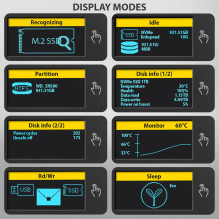 SSD ACC ENCLOSURE M.2 NVME / SATA USB-C EEM2-SD2B AXAGON