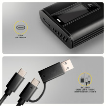 SSD ACC ENCLOSURE M.2 NVME / SATA USB-C EEM2-SD2B AXAGON