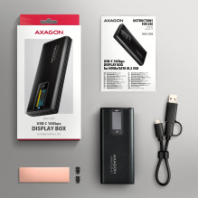 SSD ACC ENCLOSURE M.2 NVME / SATA USB-C EEM2-SD2B AXAGON