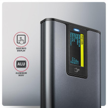 SSD ACC ENCLOSURE M.2 NVME / SATA USB3.2 EEM2-SD2 AXAGON