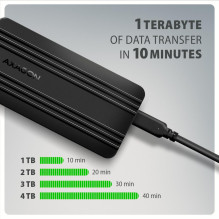 SSD ACC ENCLOSURE M.2 NVME / USB-C EEM2-40G AXAGON