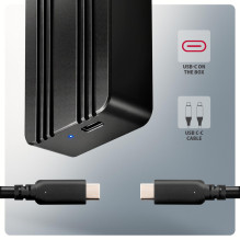 SSD ACC ENCLOSURE M.2 NVME / USB-C EEM2-40G AXAGON