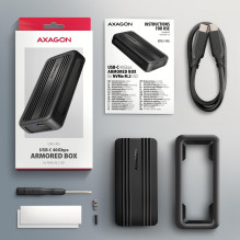 SSD ACC ENCLOSURE M.2 NVME / USB-C EEM2-40G AXAGON