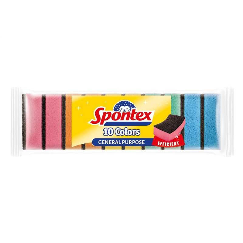 SPONTEX Spontex Color indaplovės 10 vnt. 97070022