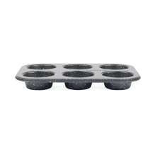 Salter BW07035BRMFOB Megastone 6 Cup Muffin Pan Salter BW07035BRMFOB Megastone 6 Cup Muffin Pan