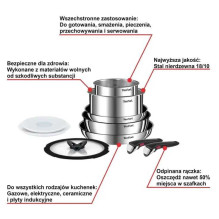 TEFAL Ingenio Emotion 10 dalių virtuvės reikmenų rinkinys L897SA74