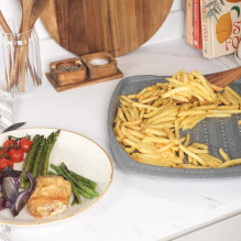 Salter BW08473G1EU7 Marblestone 38cm Chip Tray Salter BW08473G1EU7 Marblestone 38cm Chip Tray