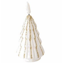 Boltze LED žvakė balta KALĖDINĖ EGLUTĖ 12x6x6cm