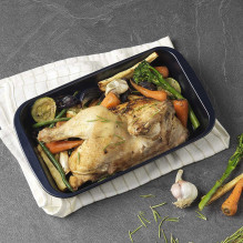 Russell Hobbs RH01143EU Glass Roaster 29cm navy Russell Hobbs RH01143EU Glass Roaster 29cm navy