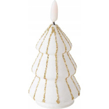 Boltze LED žvakė balta eglutė 12x6x6cm