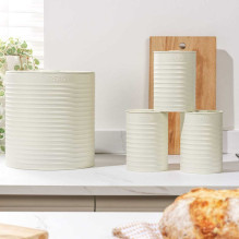 Russell Hobbs RH03270CEU7 Ribbed 4-Piece Countertop Set - Cre