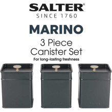 Salter BW124591EU7 Marino 3-Piece Kanistrų rinkinys Salter BW124591EU7 Marino 3-Piece Kanistrų rinkinys