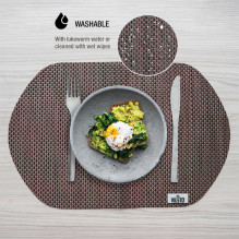 VILSTO Heat resistant table mats (4pcs) Brown VILSTO Heat resistant table mats (4pcs) Brown