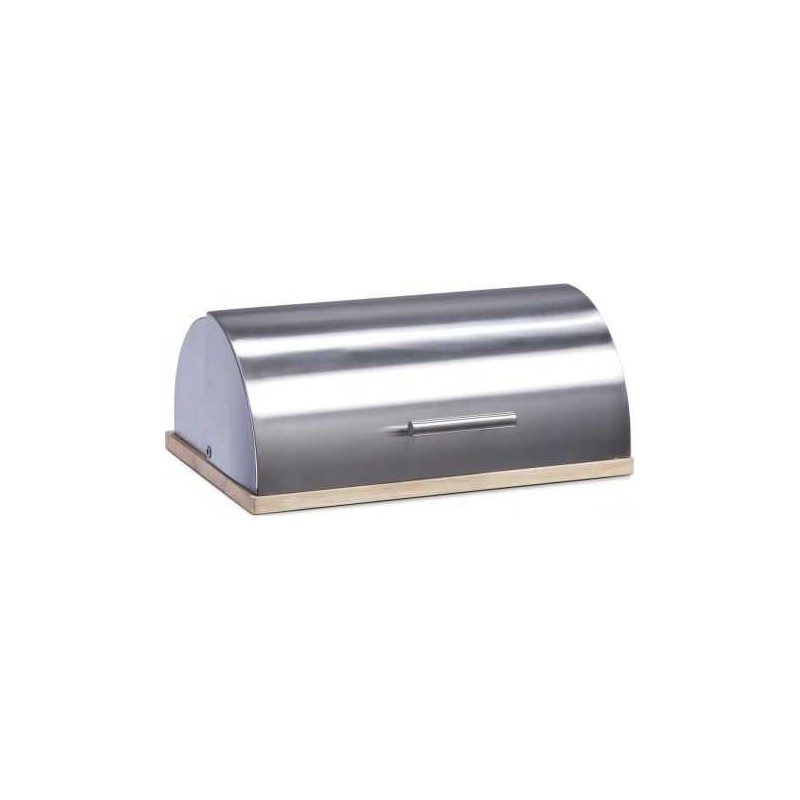 ZELLER Wood and steel bread bin (20475)