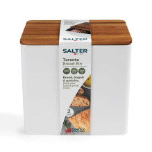 Salter BW12899WEU7 Toronto Bread Bin White / Wooden