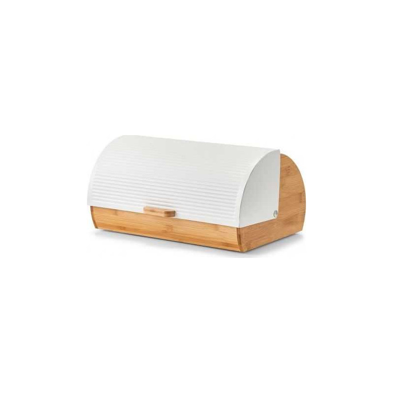 ZELLER Bread box Zeller wooden and steel (25366)