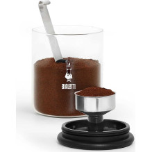 Bialetti Coffee Storage Box Glass Bialetti Coffee Storage Box Glass
