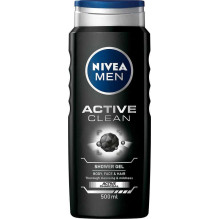 Nivea Nivea Active Clean 3-in-1 Shower Gel 500ml