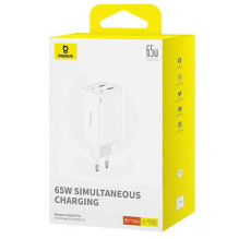 Baseus GaN6 Pro Fast Charger 65W White Baseus GaN6 Pro Fast Charger 65W White