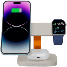Canyon Wireless Charging Station Hexagon 310 3in1 LightGrey / Orange Canyon Wireless Charging Station Hexagon 310 3in1 LightGrey / Orange