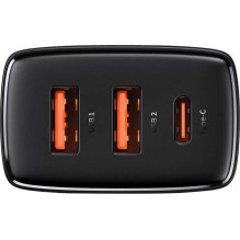„Baseus“ 30 W 2xUSB + USB-C QC3.0 PD3.0 BSU2897BLK