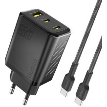 Dudao A29CEU 65W 2xUSB-C 1xUSB-A + Cable USB-C 1m Black