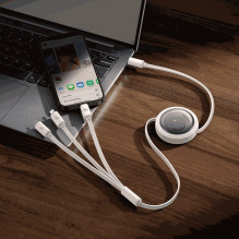 „Baseus“ greito įkrovimo laidas 3in1 USB-C į USB-C / „Lightning“ / „Micro 100W“ „Baseus“ greito įkrovimo laidas 3in1 USB-C į USB-C / „Lightning“ / „Micro 100W“