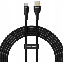 „Baseus Flash 2“ USB-A į USB-C 100W 2m juodas „Baseus Flash 2“ USB-A į USB-C 100W 2m juodas