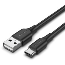 Vention CTHBF USB-A 2.0 į USB-C 3A 1m Juoda Vention CTHBF USB-A 2.0 į USB-C 3A 1m Juoda